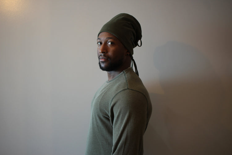 Army Green Deep Conditioning Cap